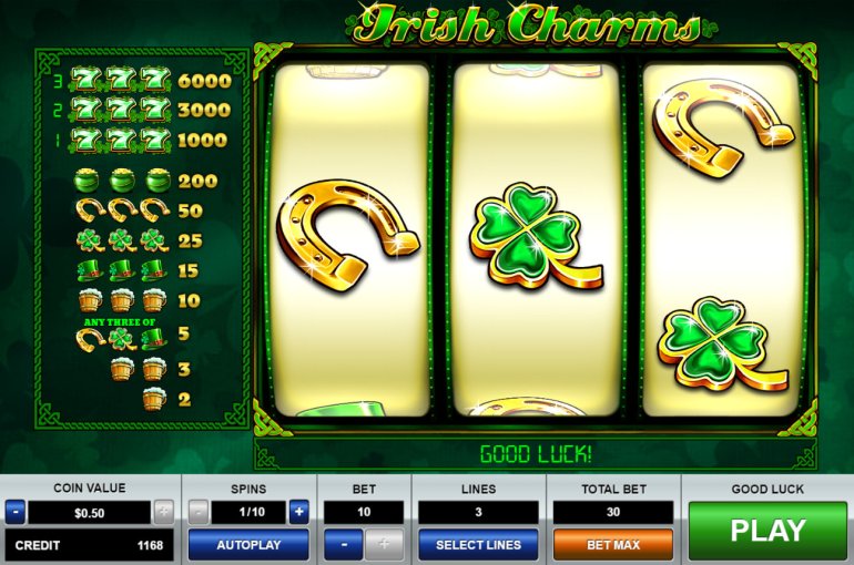 Irish Charms video pokie